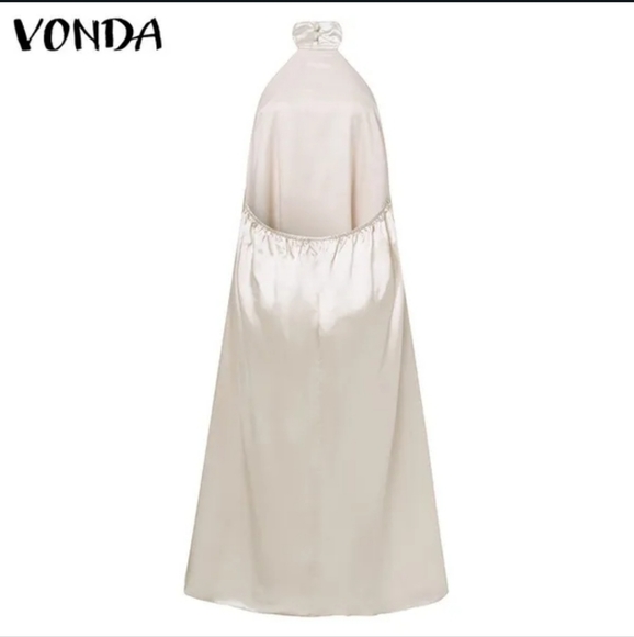 Womens Sleeveless Mock Neck Dress Plus Sz - Picture 5 of 8